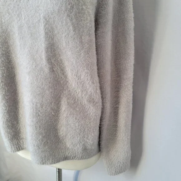 Z Supply Alexa Eyelash Pullover Sweater Gray M - Picture 6 of 14